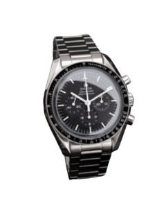 Montre Omega Speedmaster Moonwatch Professional, bracelet en acier et cadran noir